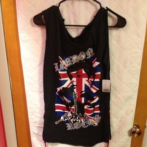 Forever 21 tank top with laced sides