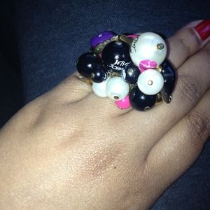 Betsey Johnson Bauble Ring size 6.5