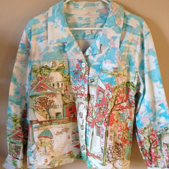 Colorful, classy lightweight blazer - Picture 1 of 2