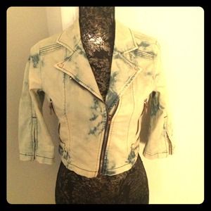 Mink Pink Denim Studded Jacket