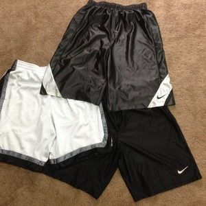 3 pairs of basketball shorts.