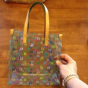 D&B. clear bag with DB in different colors