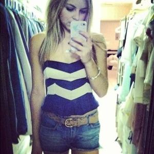 ✔✔SOLD✔✔Urban Outfitters Strapless Mini Peplum Top