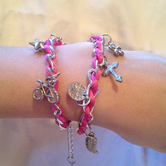 Pink and silver Bracelet
