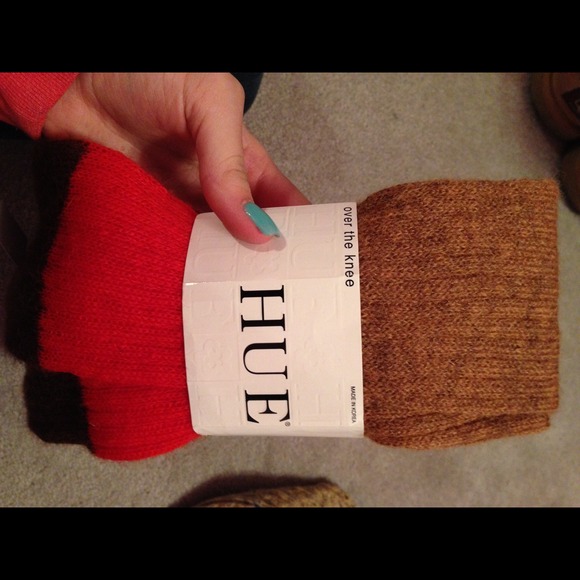 Hue over the knee socks