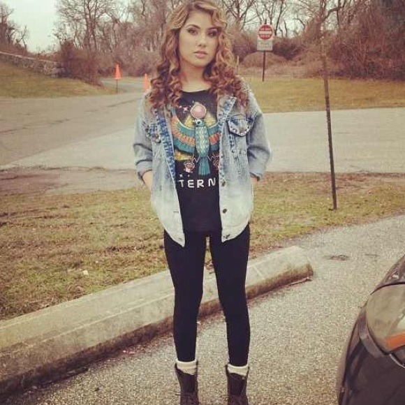 REDUCED!!!!! spiked ombré jean jacket - Picture 4 of 4