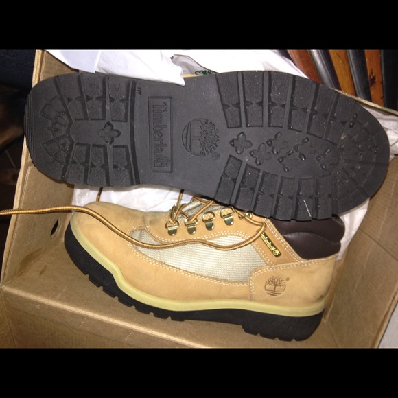 📦TRADED📦 Macaroni and Cheese Timberlands - Picture 2 of 2