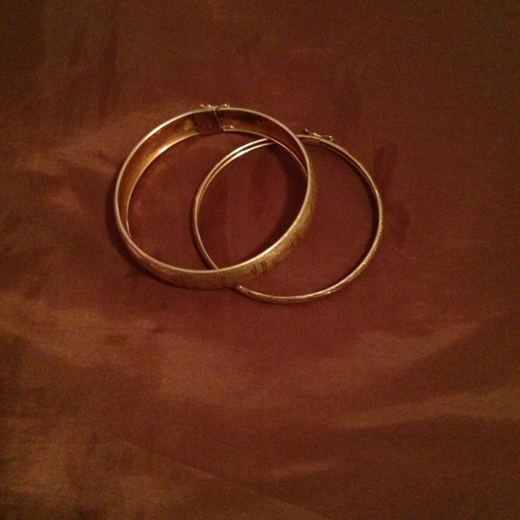Gold bangles- bracelets.