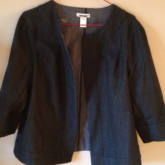 Dark navy jean blazer - Picture 1 of 1