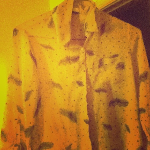 Chiffon feather blouse