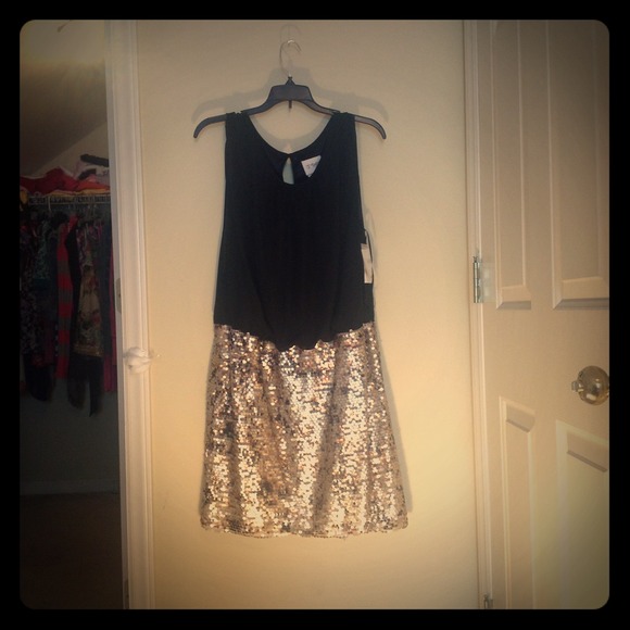 Black, golden sequence, fancy, beautiful