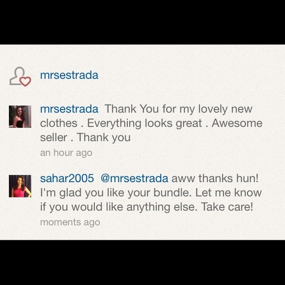 Aww great customer..... Please follow her!!!