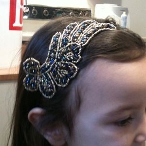 Multicolor beaded headband