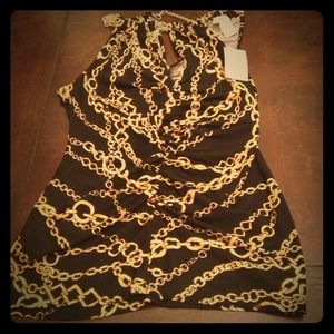 Glitzy Black and Gold Top