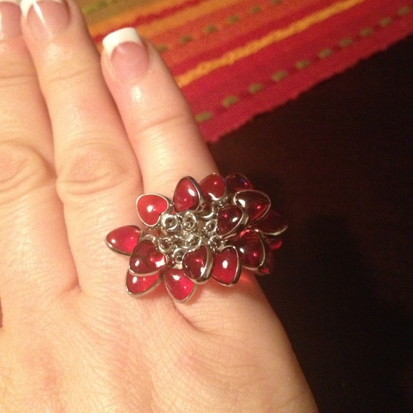 I LOVE YOU ❤ Red Swatch silver ring!