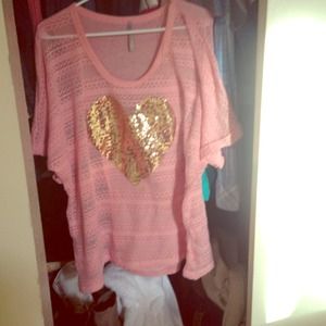 Sparkle heart shirt