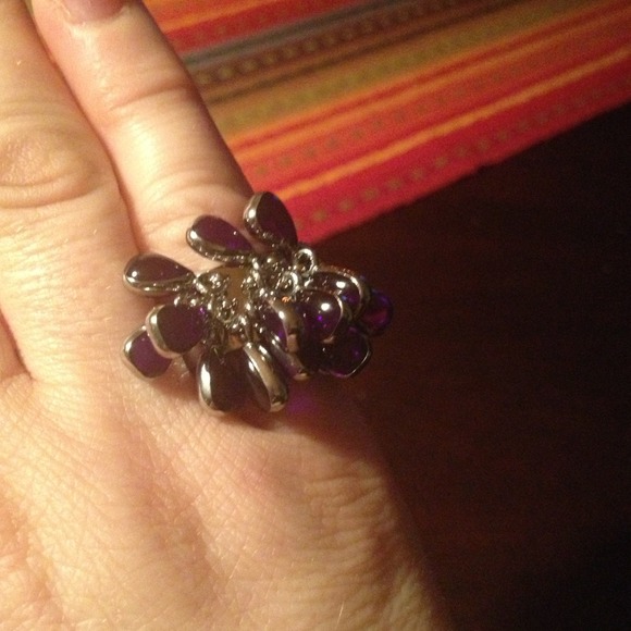 Purple red and orange rings