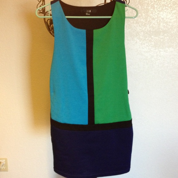 🙅DONATED🙅Drop waist, color block dress