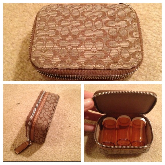 Authentic Coach Pill Carrying Case