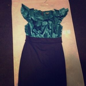 ❤Sold❤Teal and black dress