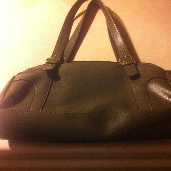 Olive green satchel purse
