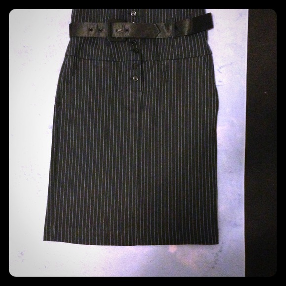 Pinstripe skirt