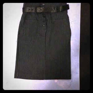 Pinstripe skirt