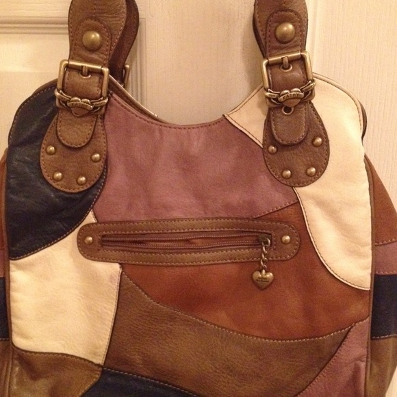 🎀SOLD🎀Kathy Van Zeeland, Multi Patchwork Purse - Picture 2 of 4