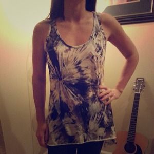 SOLD! Hi low shirt with lace back