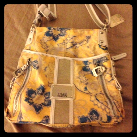 Bundle Yellow and Blue purse and Timberland Boots