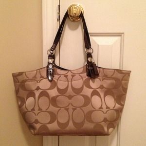 Coach Signature Brown Satchel