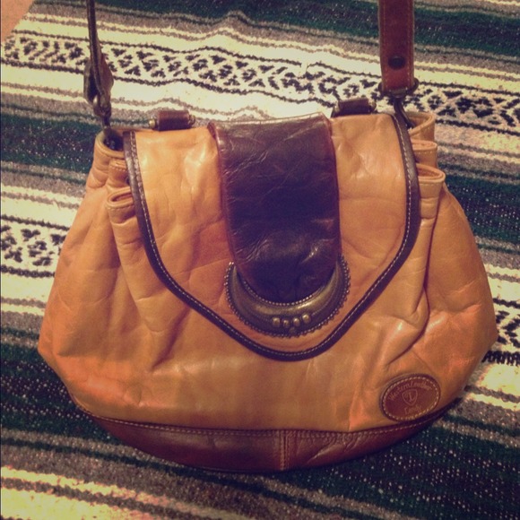 Vintage Western Leather Landy purse