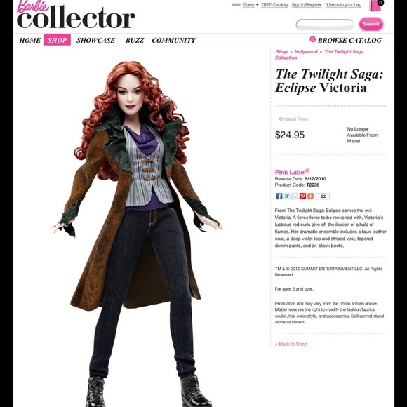 Victoria Twilight Barbie Collector's Edition