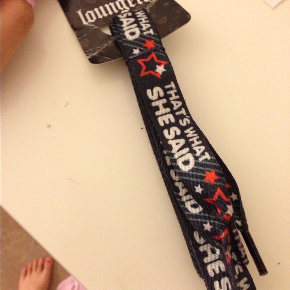 🔴SOLD🔴That's what she said shoe lace