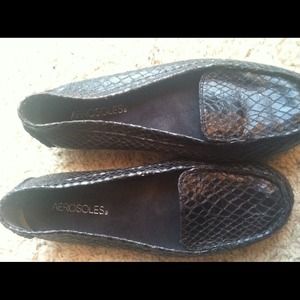 Chocolate brown leather shoe