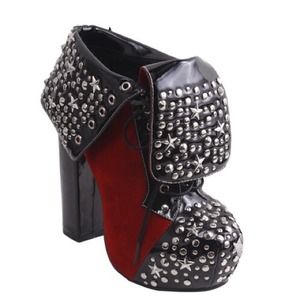 Studded ankle boots