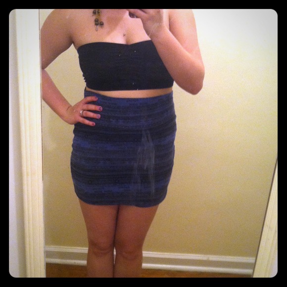 Aztec inspired high waisted skirt