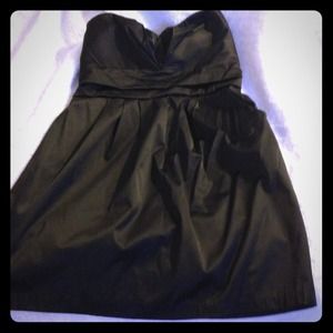 Black Strapless Cocktail Dress with pockets!!! 2x
