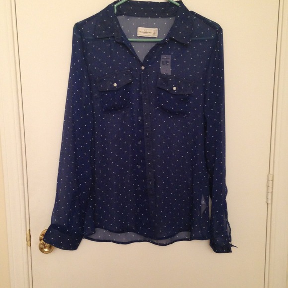 @Sold@ Abercrombie and Fitch long sheer top