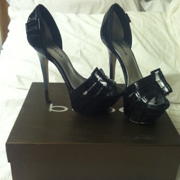 **REDUCED** Bebe Belinda Black Heels