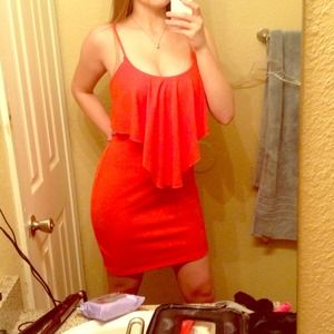 ❤Red/Orange Soprano Summer Dress!