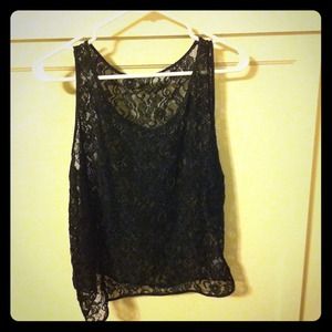 American Apparel Lace Tank Top