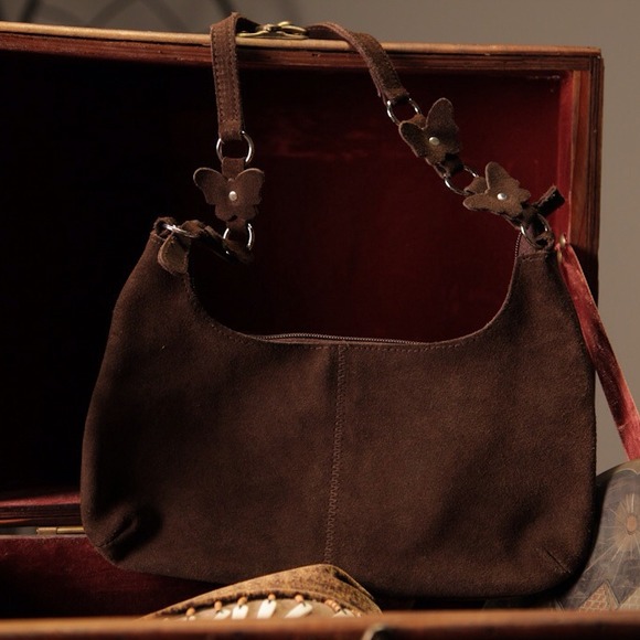 Brown SuedeHandbag