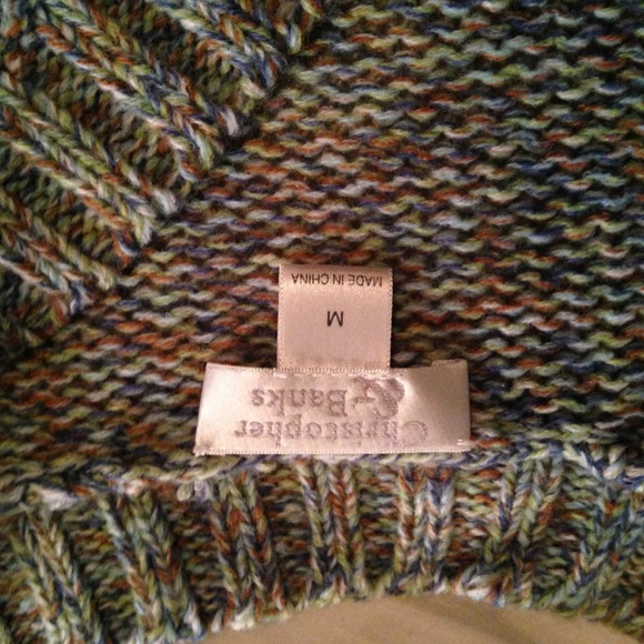 ❌SOLD💝BUNDLEDChristopher & banks multi cardigan M - Picture 3 of 4