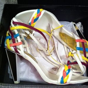 ON HOLD !!! Baby Phat heels & silver heel bundle