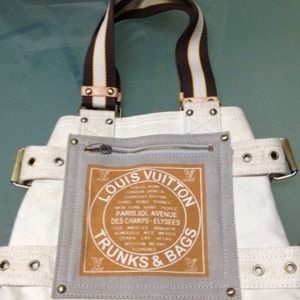 Gently Used Inspired LV Canvas Tote