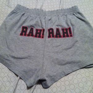 Soffee cheer shorts with rah rah on the butt