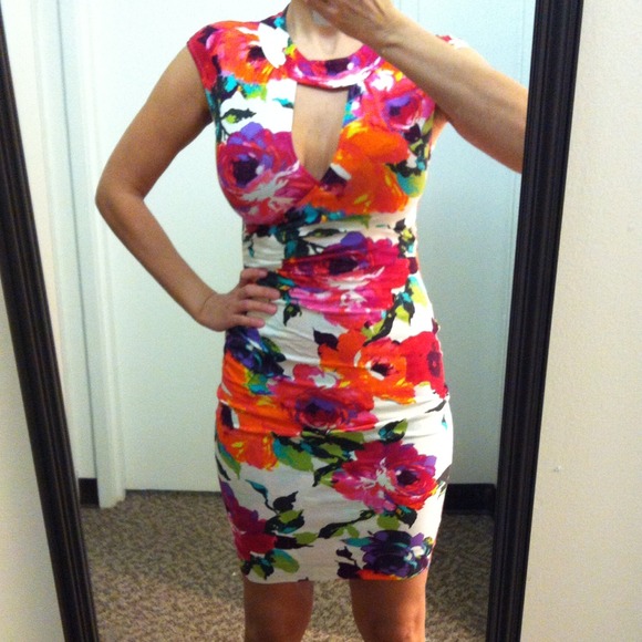 Reserved!!! Cache white floral dress