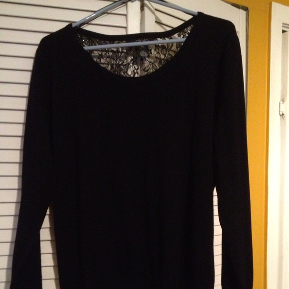 Plus size black sweater