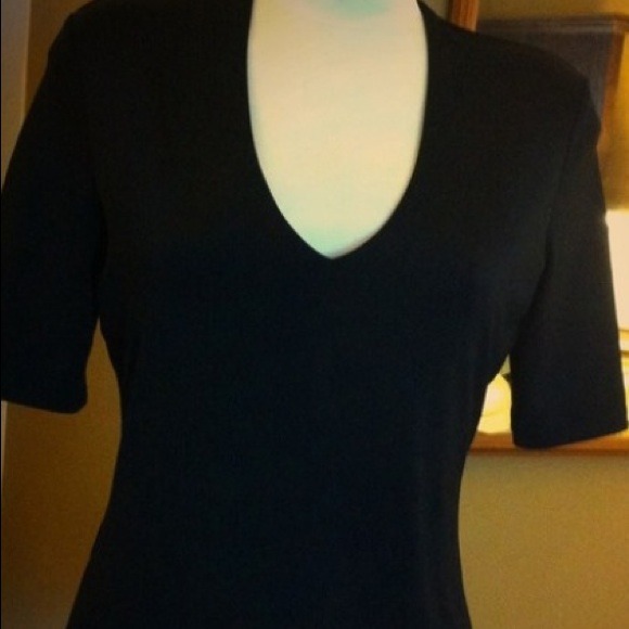 Deep cut basic black top.